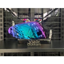 Vizör Dükkanı Hjc C10-C71 Uyumlu Rainbow Vizör