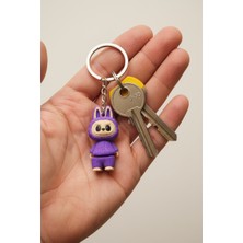 Pazarois Labubu Figürlü Hareketli Anahtarlık