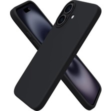 Delixa iPhone 16 Kılıfı 6.1" ile Uyumlu, Ince Sıvı Silikon 3 Katmanlı Tam Kaplamalı Yumuşak Jel Kauçuk Darb