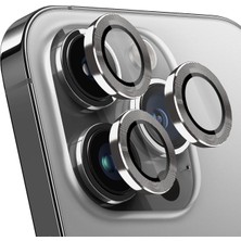 Delixa [3 Adet] iPhone 15 Pro/pro Max Kamera Lens Koruyucu, Alüminyum 9h Temperli Cam iPhone 15 Pro ve Pro