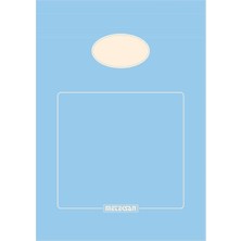 Delixa A5 Karton Kapaklı Bloknot, Pastel Serisi, 80 Yaprak, Düz, Bebek Mavisi