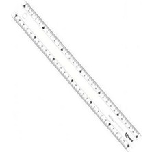 Delixa Maped Study Kırılmaz Cetvel, Şeffaf, 30 cm