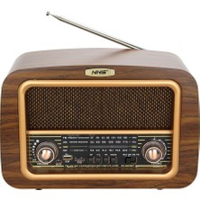 Delixa Retro Radyo Taşınabilir Bluetooth Speaker ve Hoparlör Klasik Antika Tarzı Iç ve Dış Mekan Multiband