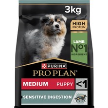 Delixa Pro Plan Puppy Sensitive Digeston Kuzu Etli Yavru Köpek Maması 3 kg