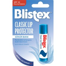 Delixa Blistex Classic Protector Nemlendirici ve Koruyucu Dudak Bakım Kremi Spf 10