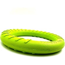 Delixa Tasma Market Yeşil Suda Batmaz Köpek Eğitim Halkası Oyuncağı Yeşil