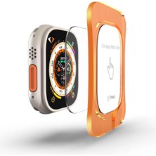 Delixa Harvortez Watch Ultra 2, Ultra 49MM ile Uyumlu, 49MM Ekran Koruyucu, Kolay Hizalama Çerçevesi ile Ku