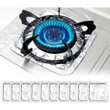 Delixa Ocak Koruyucu Yağ Geçirmez Alüminyum Folyo Ped, Yeniden Kullanılabilir Isıya Dayanıklı Temiz Hijyeni