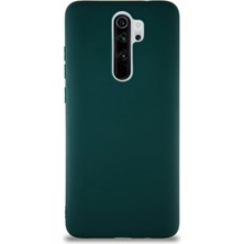 Delixa Kzy Iletişim Redmi Note 8 Pro ile Uyumlu Kılıf Soft Premier Renkli Silikon Kapak - Yeşil