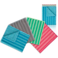 Delixa Mıclo Cleanıng | Mikrofiber Mutfak & Banyo Zor Kir Bezi 4’lü Paket