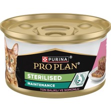 Delixa Pro Plan Ton Balıklı ve Somonlu Kısırlaştırılmış Kedi Konservesi 85 gr