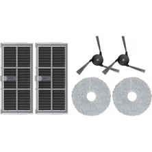 Delixa X40 Ultra L40 Ultra ile Uyumlu Hepa Yan Fırça Mop-6 Parça