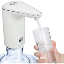 Delixa Şarjlı Damacana Su Pompası Yeni Nesil Otomatik Gümüş XHB-060