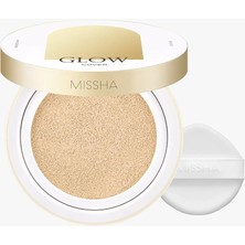 Delixa Işıltılı ve Cam Cilt Görünüm Sunan Hafif Dokulu Cushion SPF40++ Glow Cushion (No.23)