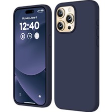 Delixa iPhone 15 Pro Max Kılıf 6.7 ile Uyumlu, Ince Sıvı Silikon 3 Katmanlı Tam Kaplamalı Yumuşak Jel Kauçu