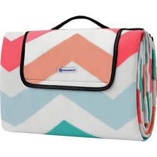 Delixa Picnic Blanket, 200 x 200 Cm, Outdoor Beach Blanket For Camping, Park, Yard, With Waterproof Backing