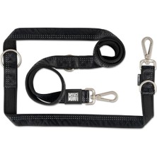 Delixa Max & Molly Pets Matrix 2.0 Çok Fonksiyonlu Köpek Gezdirme Kayışı (Siyah, L)