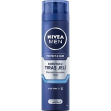 Delixa Men Erkek Nemlendirici Tıraş Jeli Protect&care 200 Ml, Kuru Ciltler Için, Pürüzsüz Tıraş