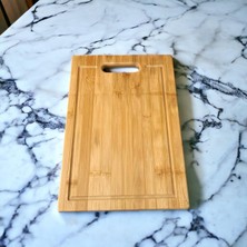 Delixa Bambu Kesme Tahtası Antibakteriel Yıkanabilir Doğrama Tahtası Dikdörtgen 34X24 cm
