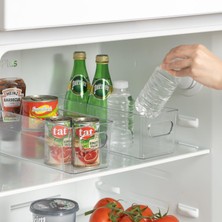Delixa 1 Adet Şefaf Akrilik Buzdolabı ve Mutfaklar Için, Içeçek ve Gıda Düzenleyici Organizer