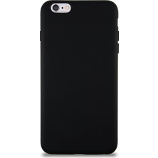 Delixa Kzy Iletişim iPhone 6s ile Uyumlu Kapak ile Uyumlu Içi Kadife Lansman Silikon Kılıf - Siyah