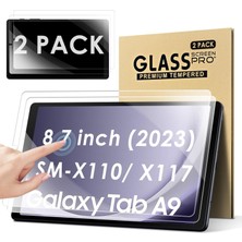 Delixa 2 Adet Tam Ekran Koruyucu Folyo Tab A9 8,7 Inç 2023 Için Ekran Koruyucu 9h Sertlik Çizilmez Kabarcık