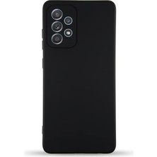 Delixa Kzy Iletişim A32 ile Uyumlu Kapak Içi Kadife Kamera Korumalı Lansman Silikon Kılıf - Siyah