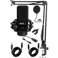 Delixa MX-2020 Stf Stüdyo Kondenser Mikrofon Stand Filtre