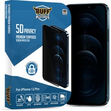 Delixa Labs iPhone 12 Pro 5d Privacy Tam Kaplayan Hayalet Ekran Koruyucu