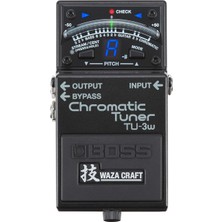 Delixa Waza Craft Kromatik Tuner Pedalı (TU-3W), Stompbox Tuner Yenilikçi Waza El Sanatına Dayalı