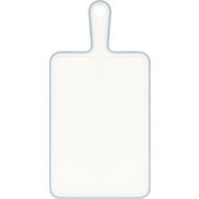 Delixa Kaydırmaz Silikon Kesme Tahtası, Pratik Saplı, 41,2 x 21,4 Cm, Çok Renkli - Beyaz