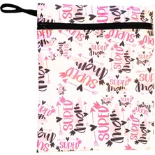 Delixa 30X37CM, Super Mom, Su Geçirmez Islak Mayo Çantası, Torbası