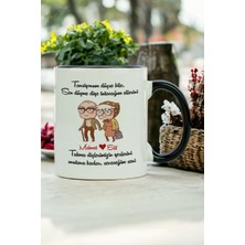 UltraMint Sevgiliye Özel Siyah Kupa Bardak, Gününü Güzelleştiren Hediye