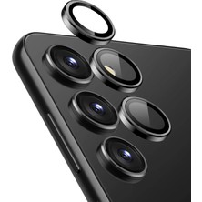 Delixa S25 Tekli Kamera Lens Koruma Camı Siyah [ S25 ile Uyumlu Ekran Koruyucu - Siyah]