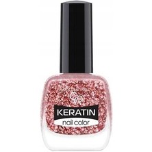 Delixa Golden Rose Keratin Nail Color Glitter NO:408 - Oje