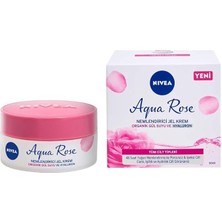 Delixa Aqua Rose Hyaluron ve Organik Gül Suyu Içeren Nemlendirici Jel Yüz Kremi, 50 Ml, 48 Saat Yoğun Nemle