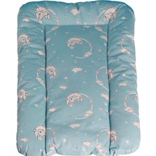 Delixa Baby'ness Elyaf Dolgulu Pvc Alt Değiştirme Minderi, Sıvı Geçirmez, Leke Tutmaz, Aydede Desenli, Mavi