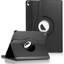 Delixa iPad 11.nesil 2025 Kılıf (A3354-A3355) 360 Rotating Stand Deri Siyah [ipad 11.nesil 2025 ile Uyumlu