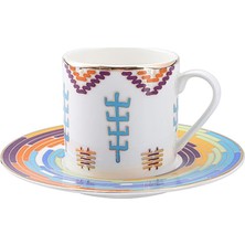 Delixa Ruanda Tabaklı Kahve Fincanı 90 Cc, Tekli