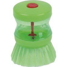 Delixa Hazneli Bulaşık Fırçası, Kırmızı, Hazneli, Mutfak Temizlik Fırçası (Yeşil)