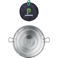 Delixa Paslanmaz Çelikten Sac Tava, Kavurma Sacı, Et Tava, Kamp Tavası