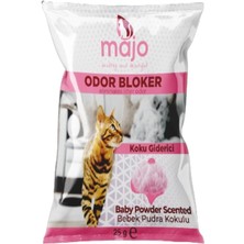 Delixa Majo Bebek Pudra Kokulu Doğal Kedi Kumu Koku Giderici Temizleyici