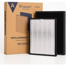 Delixa Purmed Fakir Luminoso Uyumlu Filtre – True Hepa + Aktif Karbon | 2‑aşamalı Hava Temizleyici Yedek Pa