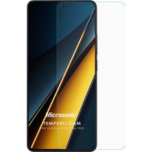 Delixa Poco X6 Pro 5g Tempered Glass Cam Ekran Koruyucu [poco X6 Pro 5g ile Uyumlu Ekran Koruyucu - Şeffaf]