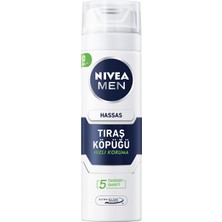 Delixa Men Erkek Hassas Tıraş Köpüğü 200 Ml, Hassas Ciltlere Özel Hızlı Koruma, Yanma Karşıtı, Alkolsüz For