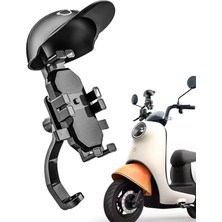 Delixa Bisiklet Motosiklet ve Scooter Için Dikiz Ayna Uyumlu Telefon Tutucu Orjinal Malzeme Yüksek Kalite G