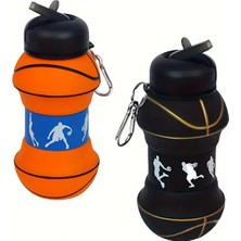 Epilons Basketbol Topu Tasarımlı Akordiyon Su Şişesi