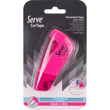 Delixa Serve Cortape Şerit Silici 5 Mm*8mt Fosforlu Pembe Tekli Blister