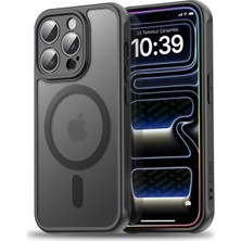 Delixa iPhone 14 Pro Max ile Uyumlu Mattcover Serisi Arkası Mat Polikarbonat Kenarları Silikon ve Köşeleri