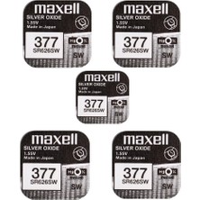 Delixa Maxell Brunswick 377 SR626SW Düğme Pil 1,55 V